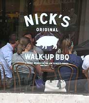 Nick's BBQ sign image